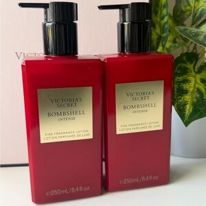 Victoria's Secret Bombshell Intense fine fragrance Lotion set of 2. NWT